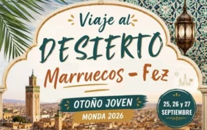 El programa Otoño Joven llevará a los jóvenes de Monda hasta el desierto de Marruecos