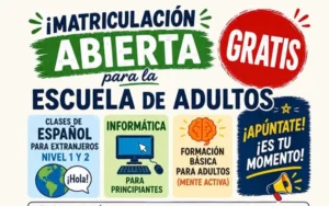La Escuela de Adultos abre sus inscripciones para el nuevo curso con tres propuestas formativas